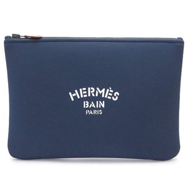 エルメス HERMES トゥルース フラット MM 小物入れ ネオバン/ポーチ クラッチバッグ ポリアミド オレンジ