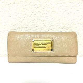 マークバイマークジェイコブス(MARC BY MARC JACOBS)の正規品！マークバイマークジェイコブス 長財布 ベージュ トレンド スナップ(財布)