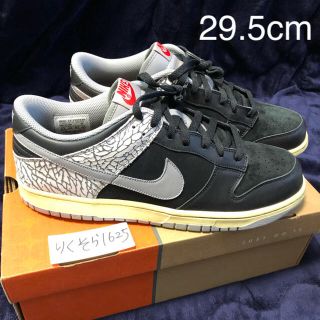 ナイキ(NIKE)の29.5cm NIKE DUNK LOW BLACK CEMENT(スニーカー)