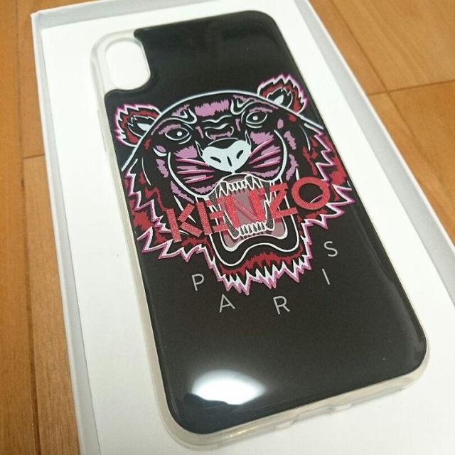 KENZO(ケンゾー)の★新品 【KENZO】iPhoneXS/XケースBK pinkタイガー スマホ/家電/カメラのスマホアクセサリー(iPhoneケース)の商品写真