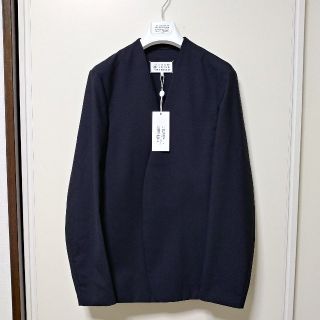 マルタンマルジェラ(Maison Martin Margiela)の19SS新品 メゾンマルジェラ ノーカラージャケット ブラック  46(ノーカラージャケット)