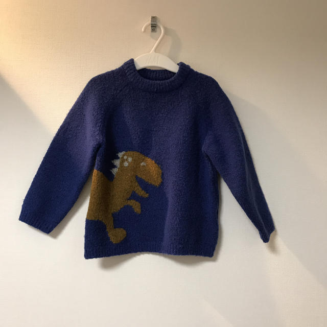 ZARA(ザラ)の美品　ZARA baby 恐竜セーター　104㎝ キッズ/ベビー/マタニティのキッズ服男の子用(90cm~)(ニット)の商品写真