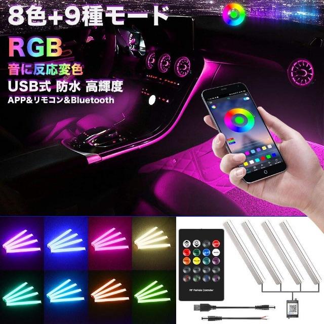 Wikool 車内 Led ライト 36led Usb 車 Ledテープライト の通販 By まきの S Shop ラクマ