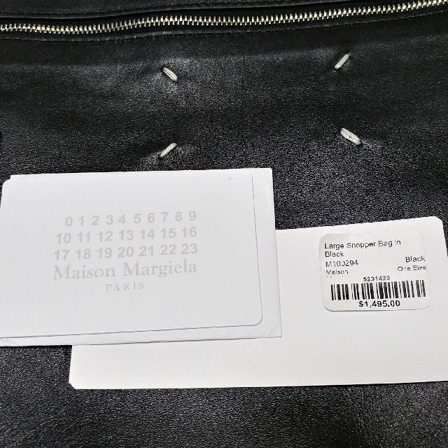 47cm横新品 MAISON MARGIELA レザー＆PVC トートバッグ