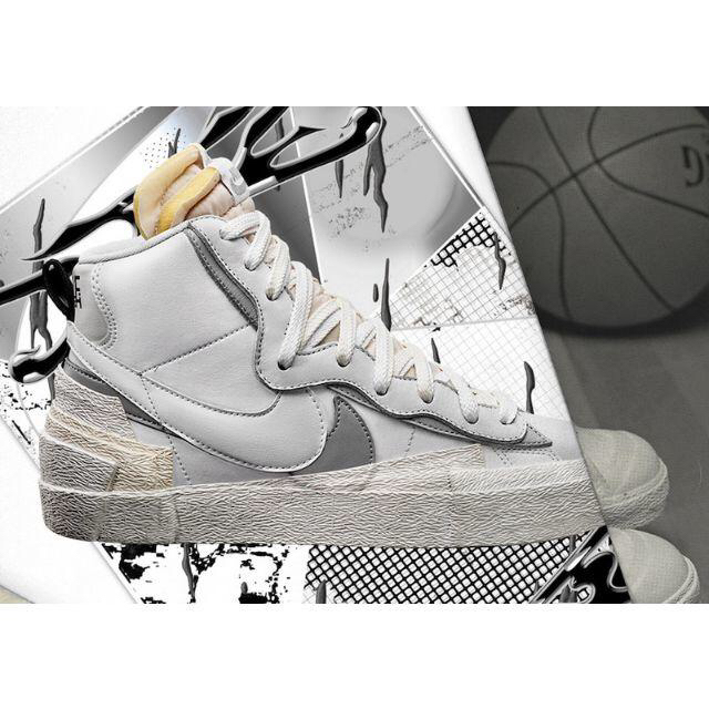 Nike x Sacai Blazer Mid White 28.5cm