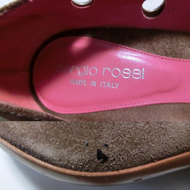 Sergio Rossi(セルジオロッシ)のsergio rossi セルジオ・ロッシ　茶のスエードパンプス 36 レディースの靴/シューズ(ハイヒール/パンプス)の商品写真