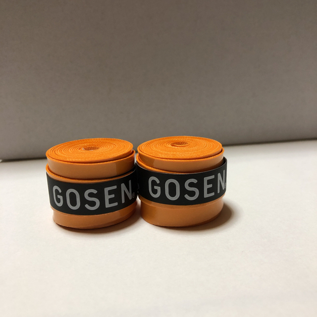 GOSEN(ゴーセン)のGOSENグリップテープ オレンジ 2個 スポーツ/アウトドアのスポーツ/アウトドア その他(バドミントン)の商品写真