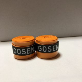 ゴーセン(GOSEN)のGOSENグリップテープ オレンジ 2個(バドミントン)