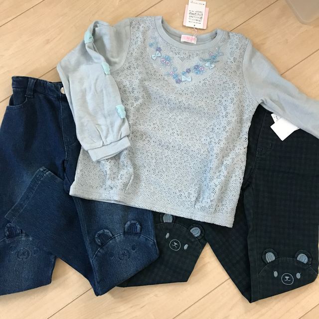 【待望★】 mezzo piano - 【新品】130 メゾピアノ パンツ カットソー パンツ/スパッツ 【待望★】 mezzo piano - 【新品】130 メゾピアノ パンツ カットソー パンツ/スパッツ