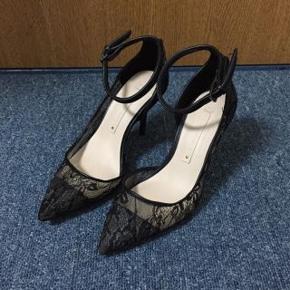 ザラ(ZARA)の昨年購入 zara レースヒールパンプス(ハイヒール/パンプス)