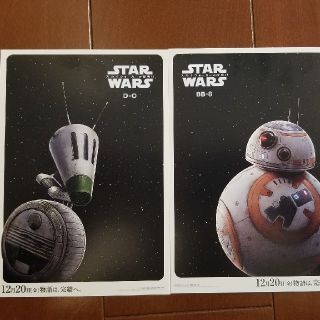 スターウォーズ　ポストカード　D-0、BB-8(キャラクターグッズ)