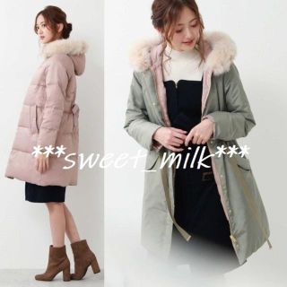 ジルバイジルスチュアート(JILL by JILLSTUART)のジルバイジルスチュアート　ミリタリーリバーシブルコート　ダウンコート(ダウンコート)