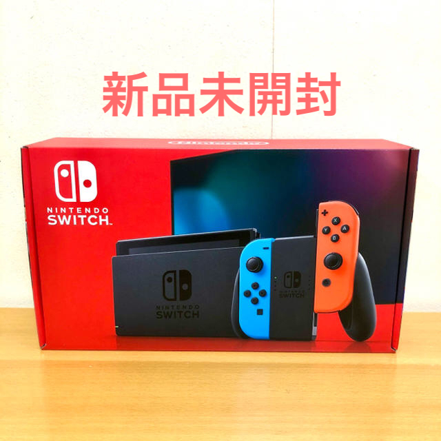 Nintendo switch ニンテンドースイッチ 新型 ネオンレッド