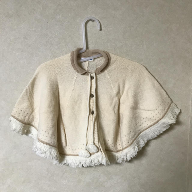 familiar(ファミリア)のポンチョ キッズサイズ ファミリア キッズ/ベビー/マタニティのキッズ服女の子用(90cm~)(ジャケット/上着)の商品写真