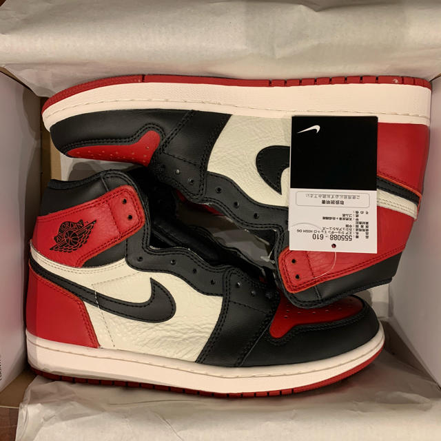 NIKE AIR JORDAN1 BRED TOE 26.5cm 新品未使用