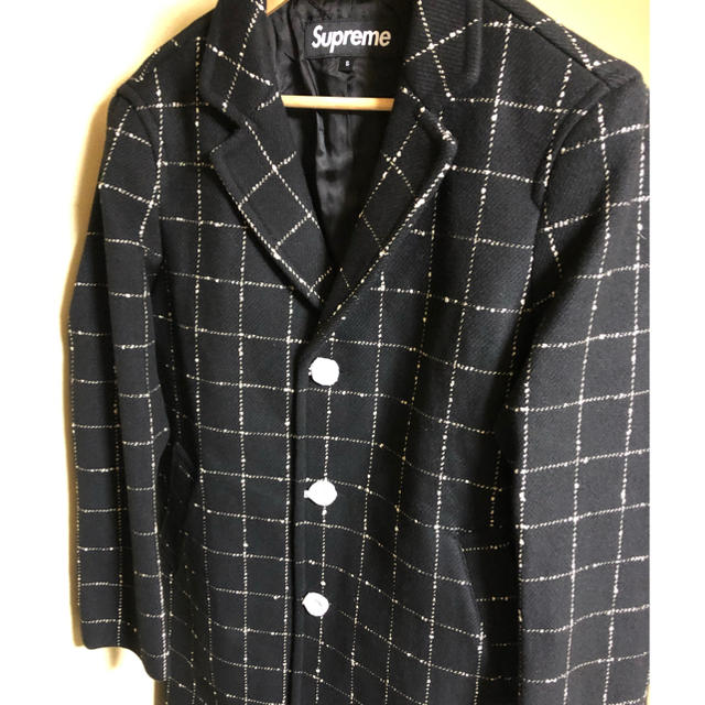 Supreme(シュプリーム)のSupreme Wool Windowpane Overcoat メンズのジャケット/アウター(チェスターコート)の商品写真