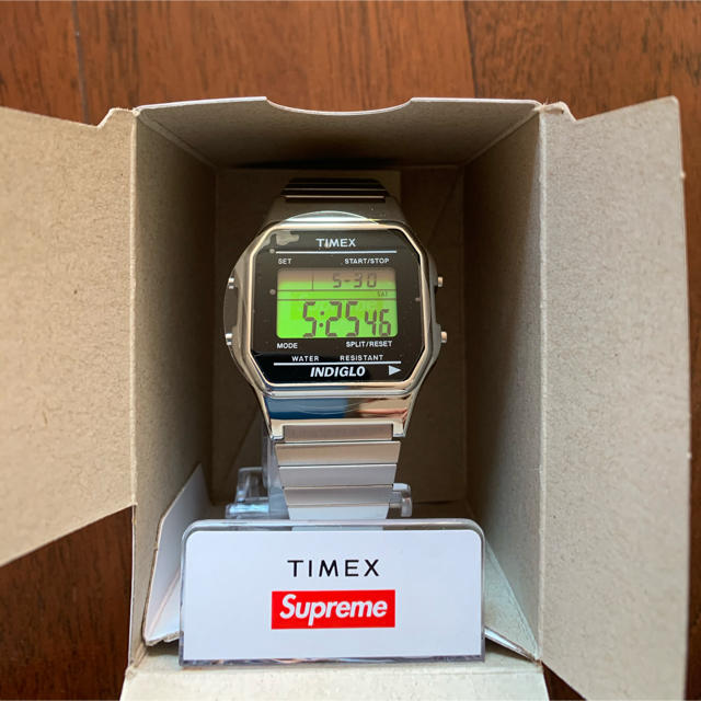 supreme timex シルバー　新品　原宿店購入品メンズ