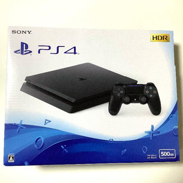 ゲームソフト/ゲーム機本体PlayStation4 本体 ジェットブラック 500GB　新品保証書 PS4