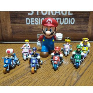 ニンテンドウ(任天堂)の☆大幅値下げ☆マリオ フルバック ミニカー セット(キャラクターグッズ)