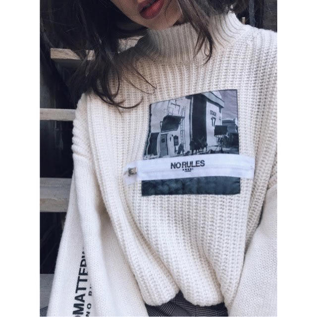 PHOTO PRINT KNIT 1