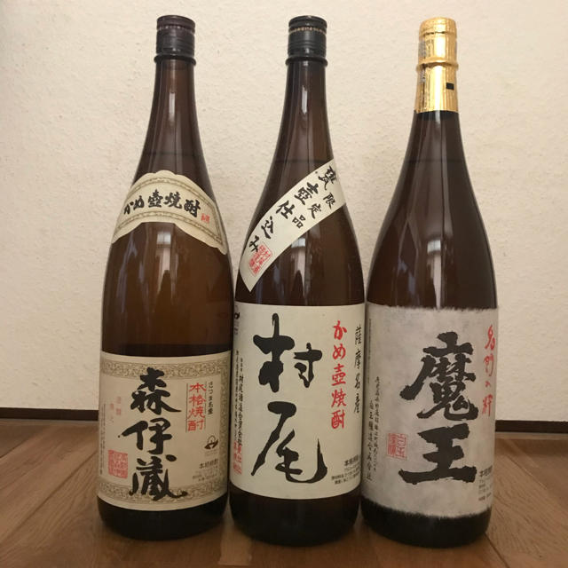 森伊蔵、魔王、村尾 焼酎3M 1800ml 一升 まとめ セット