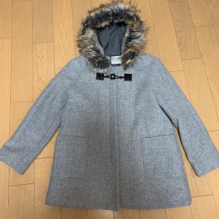 ザラ(ZARA)の値下げしました！zaragirls グレーアウター ファー付きコート 164(コート)