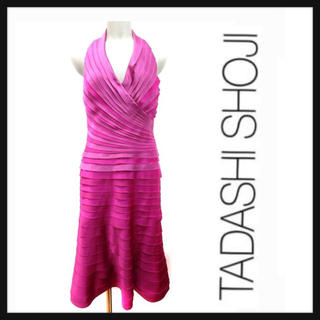 タダシショウジ(TADASHI SHOJI)の美品♡タダシショージ ピンクドレス(ミディアムドレス)