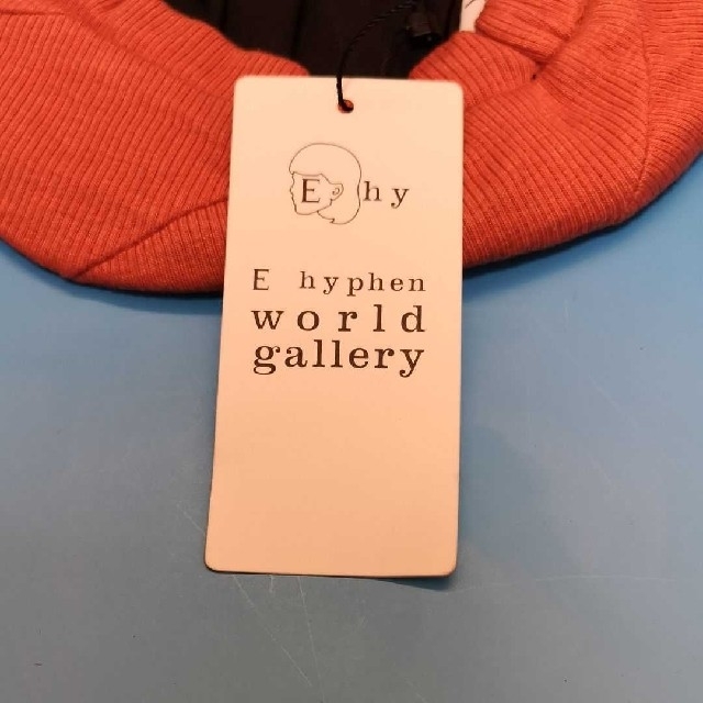 E hyphen world gallery(イーハイフンワールドギャラリー)の【新品】E hyphen world gallery ベレー帽 レッド レディースの帽子(ハンチング/ベレー帽)の商品写真