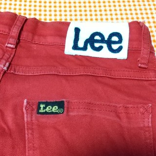 リー(Lee)のa.様専用 Lee カラーデニム 150cm レッド used(パンツ/スパッツ)
