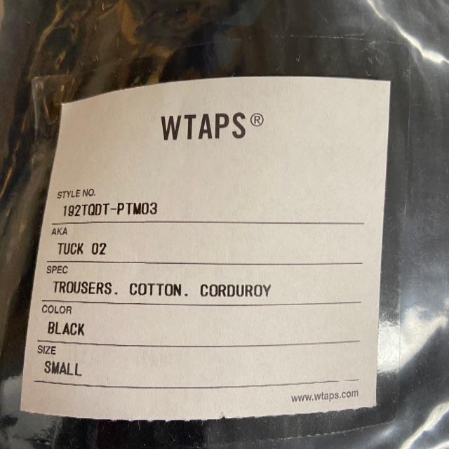 W)taps(ダブルタップス)の定食様専用　Wtaps 19aw tuck02 黒　Sサイズ メンズのパンツ(ワークパンツ/カーゴパンツ)の商品写真