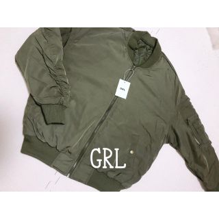 グレイル(GRL)の【新品】GRL オーバーサイズMA-1ブルゾン(ブルゾン)