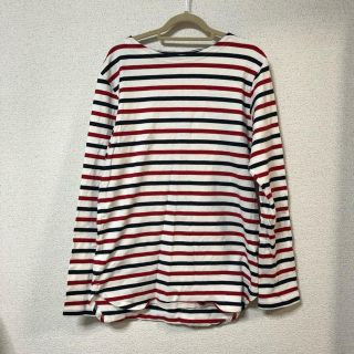 ブラウニー(BROWNY)の【美品】メンズ マルチボーダー 長袖トップス Mサイズ  ボーダーカットソー(Tシャツ/カットソー(七分/長袖))