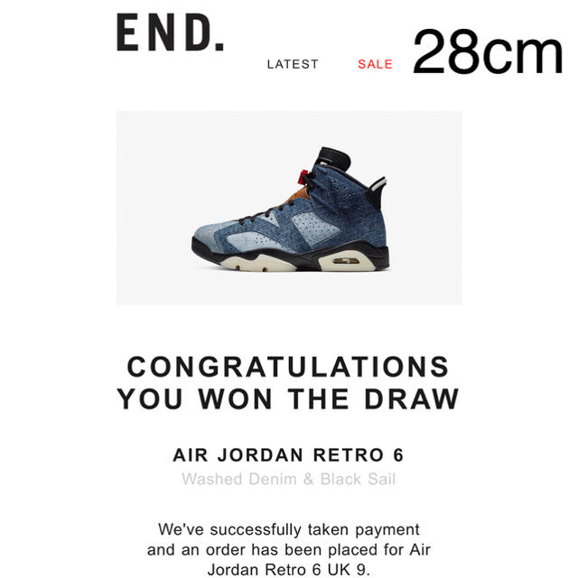 NIKE AIR JORDAN6 RETRO Washed Denim