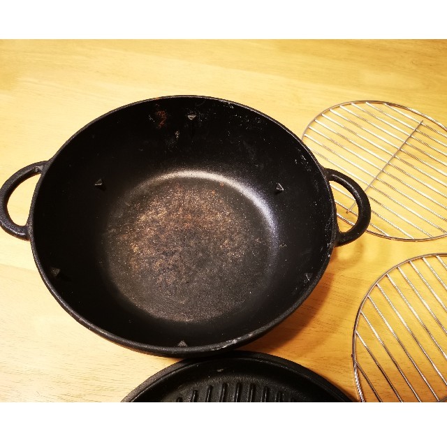 IH対応 鉄人鍋 鉄鍋 ISHIGAKI インテリア/住まい/日用品のキッチン/食器(鍋/フライパン)の商品写真