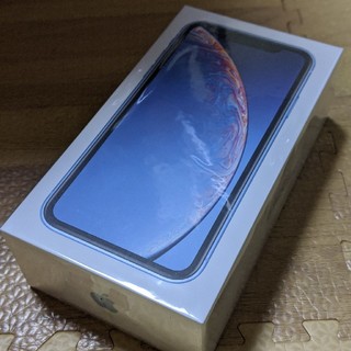 アイフォーン(iPhone)の新品未開封 iPhone XR 128GB ブルー SIMロック解除済み(スマートフォン本体)