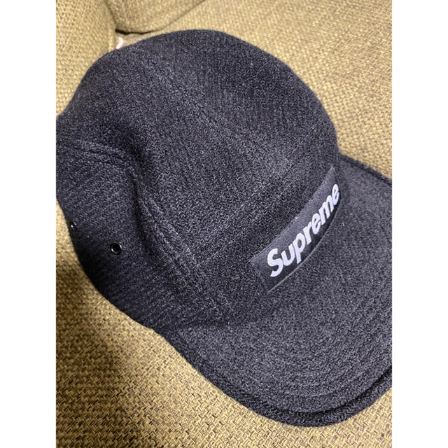 supreme x harris tweed cap 黒