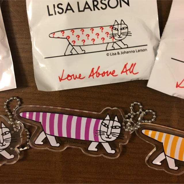 Lisa Larson(リサラーソン)の最終値下げ！ユニクロ リサラーソン キーホルダー 3個セット レディースのファッション小物(キーホルダー)の商品写真