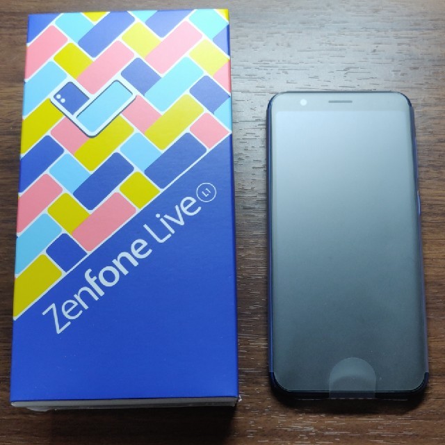 zenfone live l1 32GB ブルー　美品 スマホ/家電/カメラのスマートフォン/携帯電話(スマートフォン本体)の商品写真