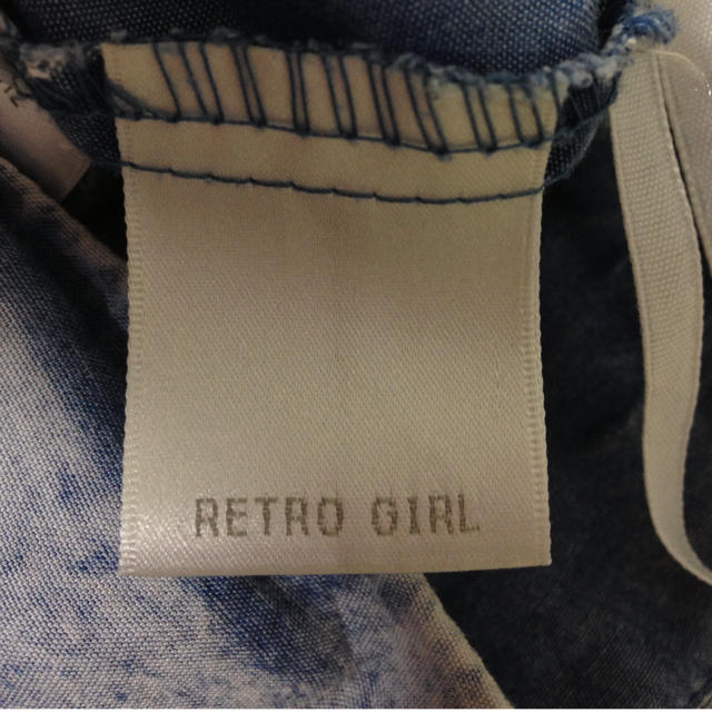 RETRO GIRL(レトロガール)のデニムスカート レディースのワンピース(ひざ丈ワンピース)の商品写真