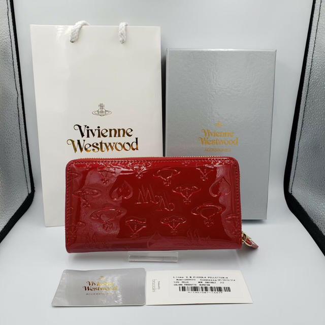 Vivienne Westwood(ヴィヴィアンウエストウッド)の大人気新品　ヴィヴィアンウエストウッド　長財布エナメル レッド レディースのファッション小物(財布)の商品写真