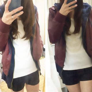 フォーエバートゥエンティーワン(FOREVER 21)のディアシス美咲コーデ３点セット(ライダースジャケット)