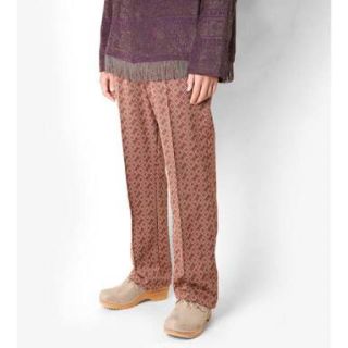 needles ニードルス 18aw 総柄 トラックパンツ ブラウン XL