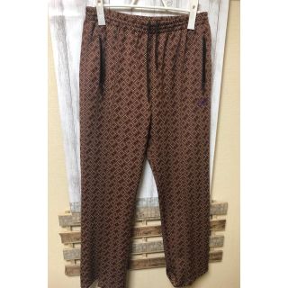 Needles - needles ニードルス 18aw 総柄 トラックパンツ ブラウン