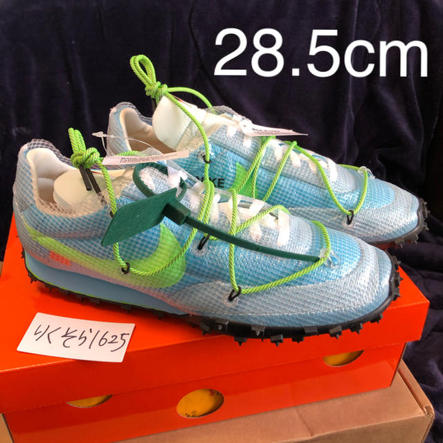 NIKE(ナイキ)の28.5cm NIKE W WAFFLE RACER OFF-WHITE 水色 メンズの靴/シューズ(スニーカー)の商品写真