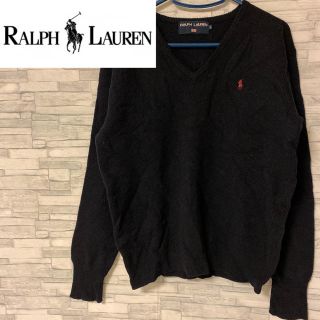 ラルフローレン(Ralph Lauren)のラルフローレン　Vネックセーター　刺繍ロゴ(ニット/セーター)