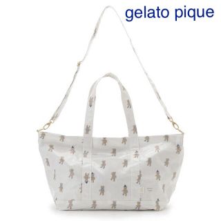 ジェラートピケ(gelato pique)の新品【 ジェラートピケ 】マザーズバッグ ママバッグ テディベア ネイビー(マザーズバッグ)