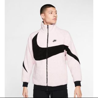 ナイキ(NIKE)の新品未使用　ナイキ　ビッグスウッシュ　ボア　ジャケット(ブルゾン)