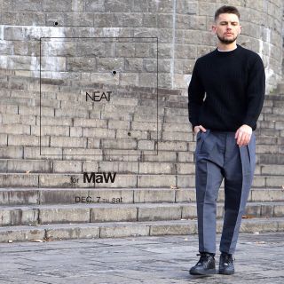 コモリ(COMOLI)の【最安値】MaW別注　NEAT tapered パンツ(スラックス)