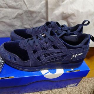アシックスショウジ(asics)のAsics BEAMS mita ゲルライトスカジャンネイビー(スニーカー)