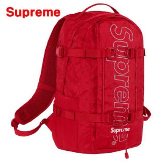 シュプリーム(Supreme)の新品 supreme 18AW backpack  レッド 国内正規品(バッグパック/リュック)